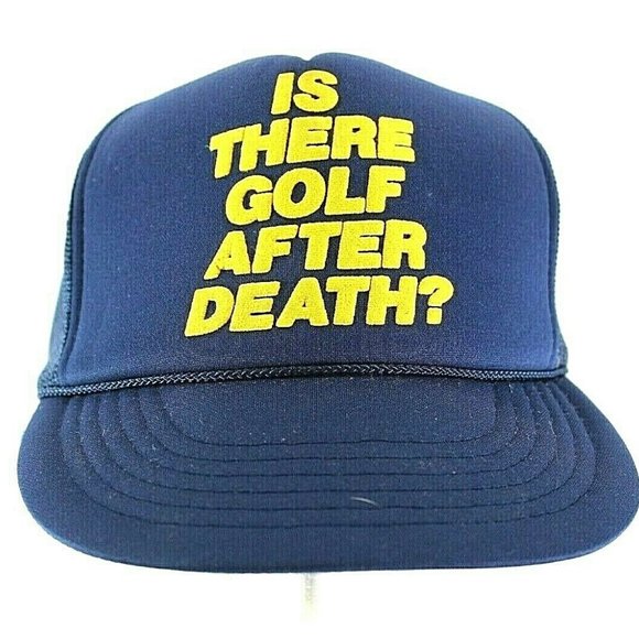 Unknown Other - There Is Golf After Death? Black/Gold Baseball Cap